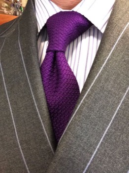  Purple Grenadine Grossa Silk Tie #GGT-34 