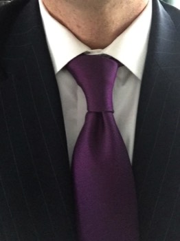  Purple Oxford Silk Tie #EOXT-15 