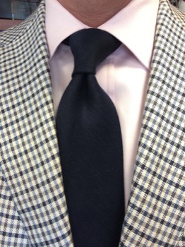  Black Linen Tie #1 