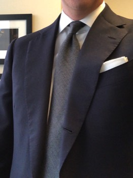  Charcoal Gray Wool/Silk Tie #GWST-5 