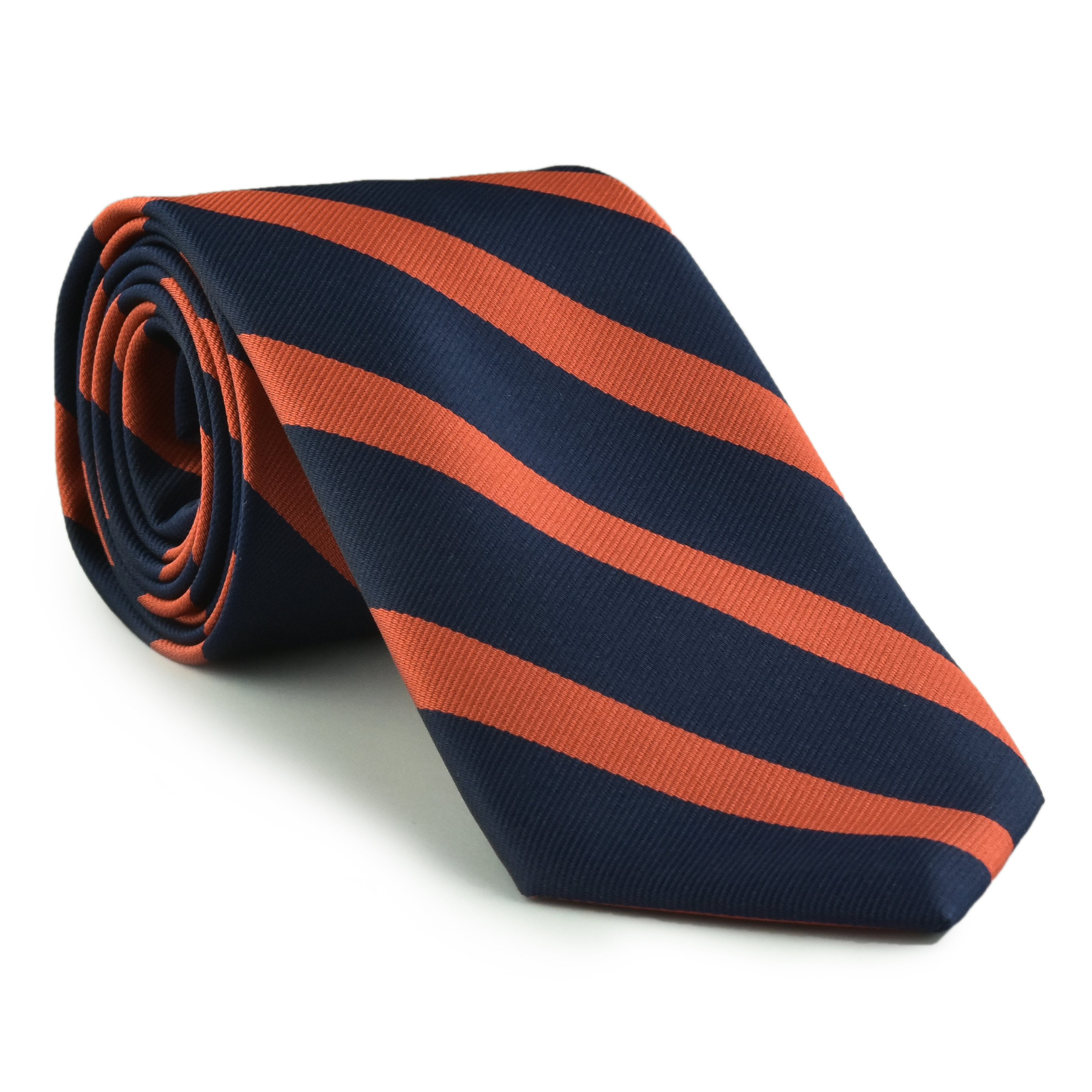 Dark Navy and Red Striped Tie 