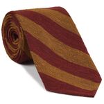Shantung Wide Stripe Silk Ties