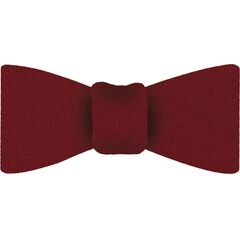 {[en]:Red Solid Challis Wool Bow Tie