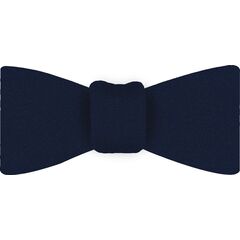 {[en]:Dark Navy Satin Silk Bow Tie