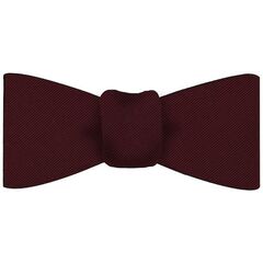 Dark Red Faille Silk Bow Tie #IFABT-7