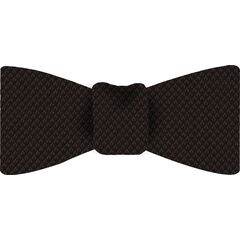 Dark Chocolate Cashmere Black Warp Bow Tie #CABT-10