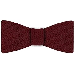 Dark Red Grenadine Grossa Silk Bow Tie #GGBT-2