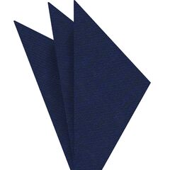 {[en]:Navy Blue Linen/Cotton Silk Pocket Square
