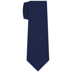 {[en]:Navy Blue Linen/Cotton Silk Tie