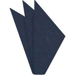 {[en]:Dark Navy Blue (Navy Blue & Midnight Blue) Linen Pocket Square