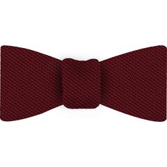 Red Piccola Grenadine Silk Bow Tie #GPBT-1
