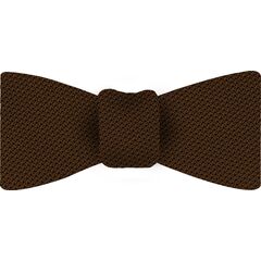 Chocolate Piccola Grenadine Silk Bow Tie #GPBT-4