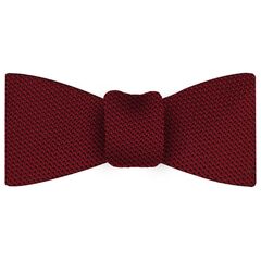 Red Grenadine Fina Silk Bow Tie #GFBT-1