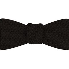 {[en]:Black Prometeo Grenadine Silk Bow Tie