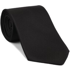 {[en]:Black Oxford Silk Tie