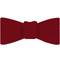 {[en]:Red Grosgrain Silk Bow Tie