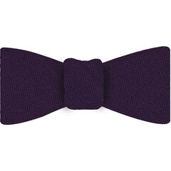 {[en]:Dark Purple Mulberrywood Weave Silk Bow Tie
