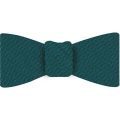 {[en]:Dark Turquoise Mulberrywood Weave Silk Bow Tie