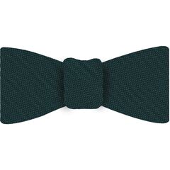 {[en]:Dark Green Turquoise Mulberrywood Weave Silk Bow Tie