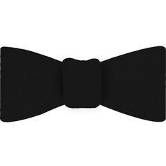 {[en]:Black Barathea Silk Bow Tie