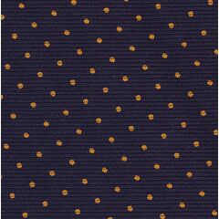 {[en]:Orange on Midnight Blue Macclesfield Print Silk Pocket Square