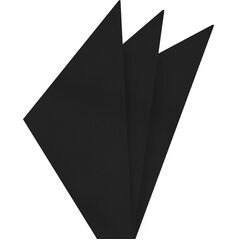 {[en]:Black Mogador Solid Pocket Square