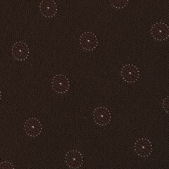 {[en]:Dark Brown with White & Violet Dots English Dot Silk Pocket Square