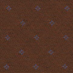 {[en]:Sky Blue on Rust Pattern Wool Pocket Square