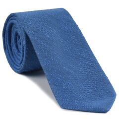{[en]:Sky Blue Shantung Solid Silk Tie