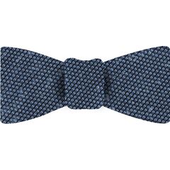 {[en]:Sky Blue Shantung Grenadine Fina Silk Bow Tie