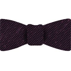 {[en]:Purple Shantung Grenadine Fina Silk Bow Tie