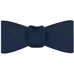 {[en]:Navy Blue Faille Silk Bow Tie