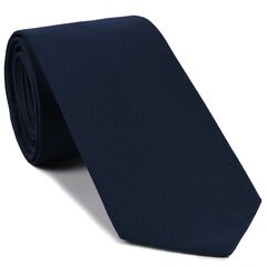 {[en]:Navy Blue Faille Silk Tie
