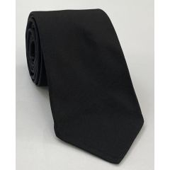 Black Barathea Silk Tie BAT-6