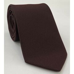 Burgundy Oxford Weave Silk Tie FFOXT-6