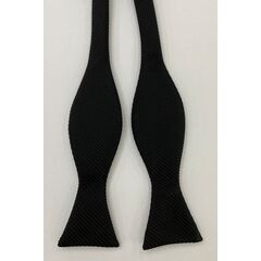 Black Grosgrain Silk Bow Tie GGRBT-8