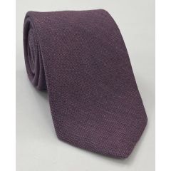 Plum (Purple & Midnight Blue) Linen Tie GLT-2