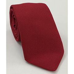 Red Piccola Grenadine Silk Tie #GPT-1
