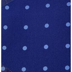 Macclesfield Printed Silk Tie Powder Blue on Blue MCDT-52