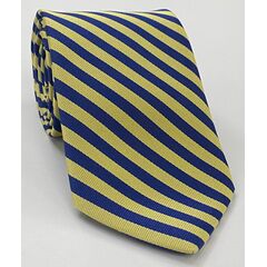 Lincolns Inn Striped Silk Tie UKL-4  Navy Blue & Soft Gold