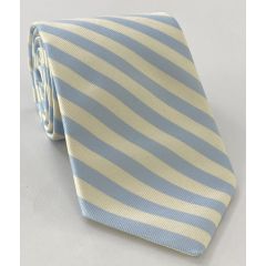 Columbia Silk Tie #ACO-3 (Light Blue & White)