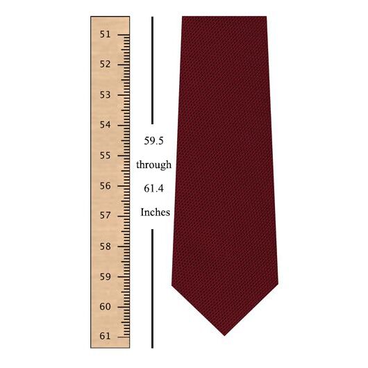 60.1 through 63 Inches ( 155 through 160 centimeters) Tie Length