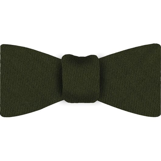 {[en]:Forest Green Solid Challis Wool Bow Tie