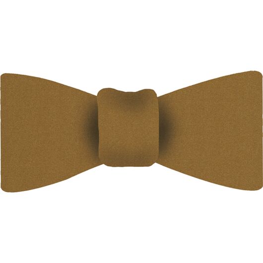 {[en]:Yellow Gold Satin Silk Bow Tie