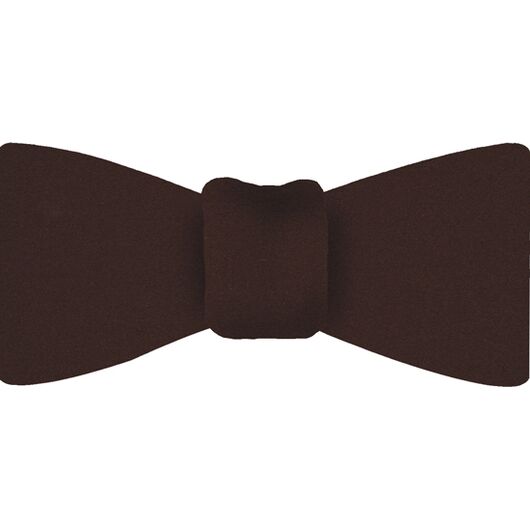 {[en]:Chocolate Satin Silk Bow Tie