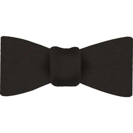 {[en]:Dark Charcoal Gray Satin Silk Bow Tie