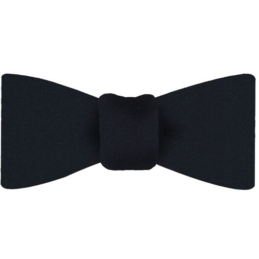 {[en]:Dark Navy Blue Satin Silk Bow Tie