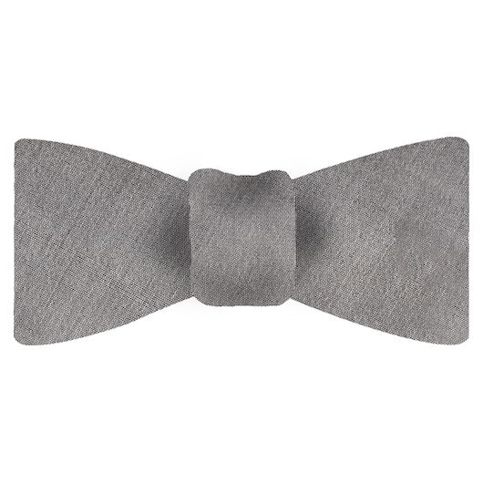 {[en]:Silver Gray Shot Thai Silk Bow Tie
