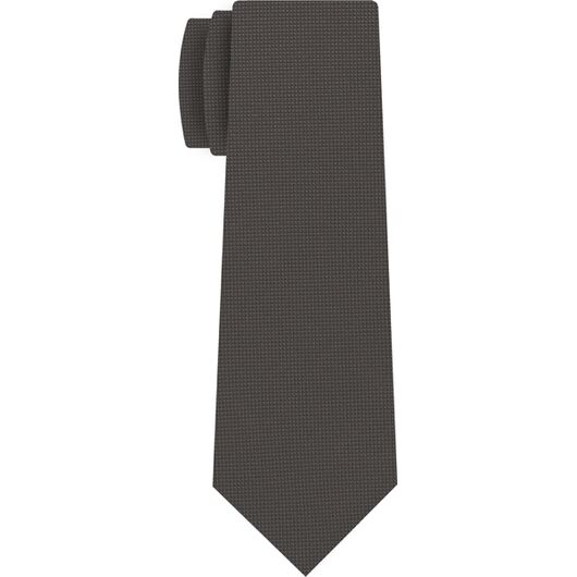{[en]:Charcoal Gray Diamond Weave Silk Tie