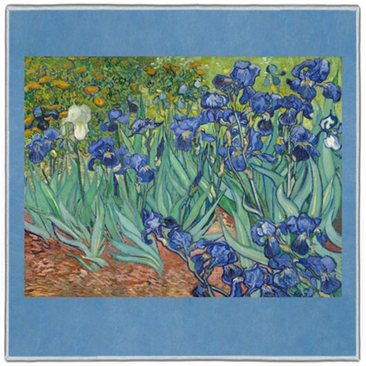 {[en]:Van Gogh Irises 1899 Pocket Square